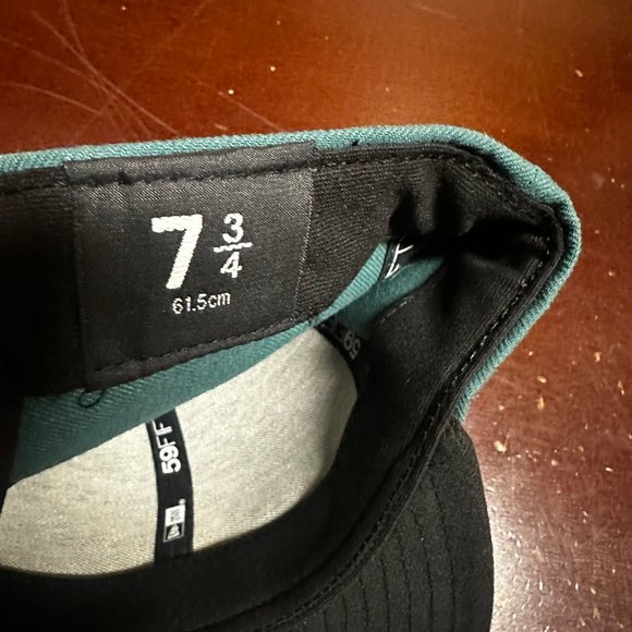 New Era Mens Green 59FIFTY Philadelphia Eagles NFL On Feild Snapback Cap 7 3/4 - Picture 3 of 3